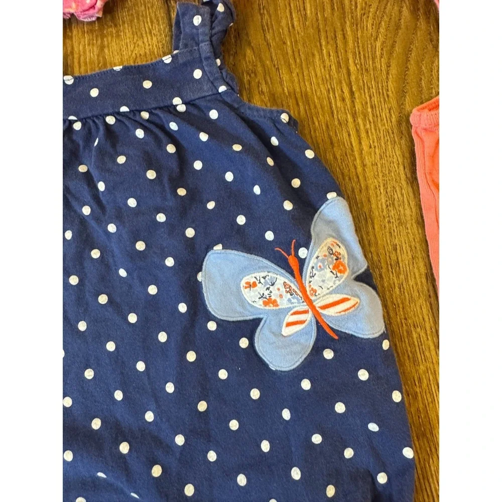 Carters Baby Girl Clothes Lot 3‎ Months Rompers Outfits Summer Shorts One Pieces